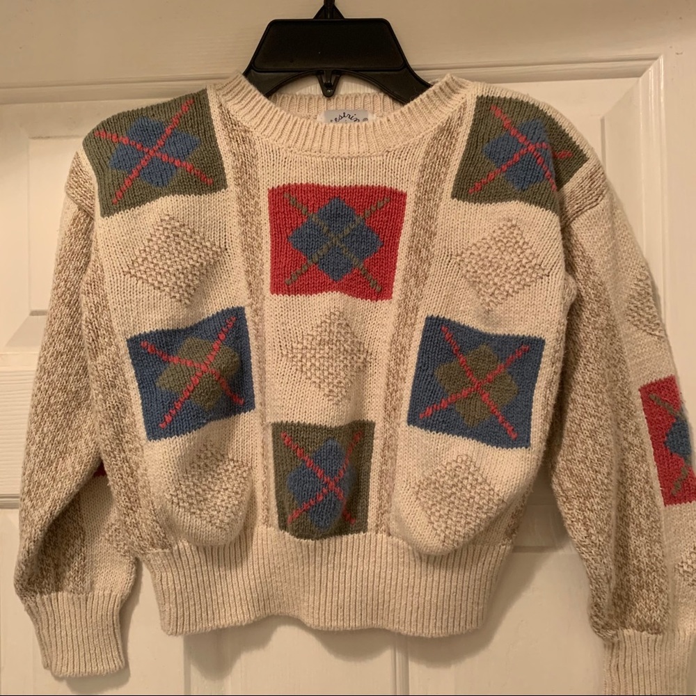 Kitestrings Boys Pullover Argyle Sweater-Size 5/6